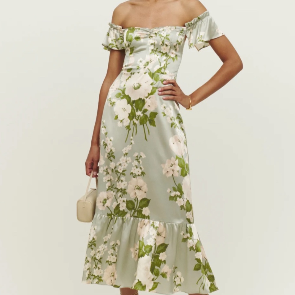 Reformation Sianna Silk Dress